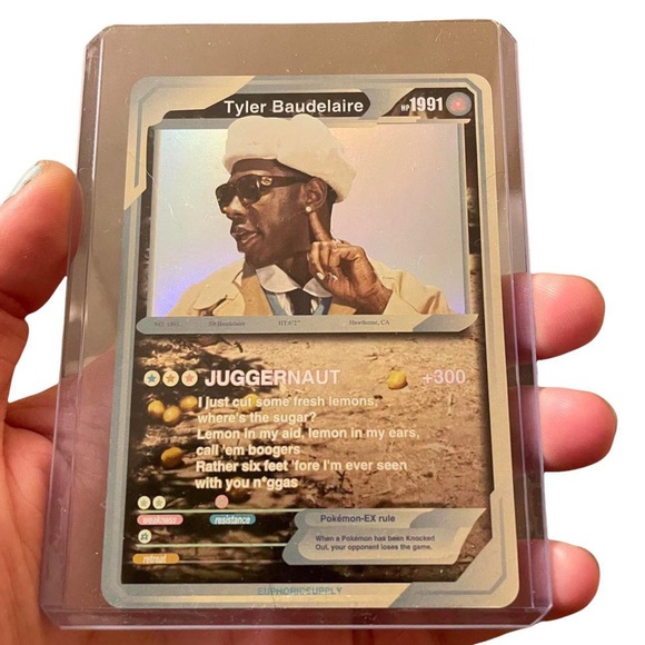 euphoric supply | Accessories | Euphoric Supply Tyler The Creator Pokmon  Card | Poshmark